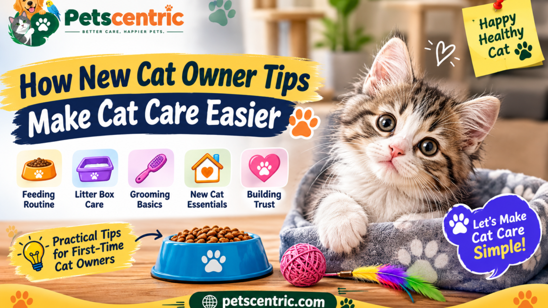 New cat owner tips for feeding grooming and bringing home a new cat